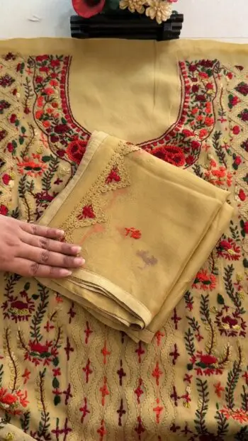 Light Golden Color French Knot