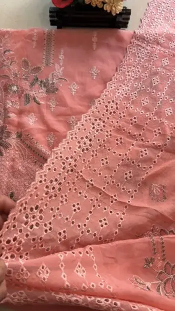 Light Lux Color Embroidery Delhi Boutique Dress