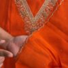 Barn Orange Color Delhi Boutique Dress